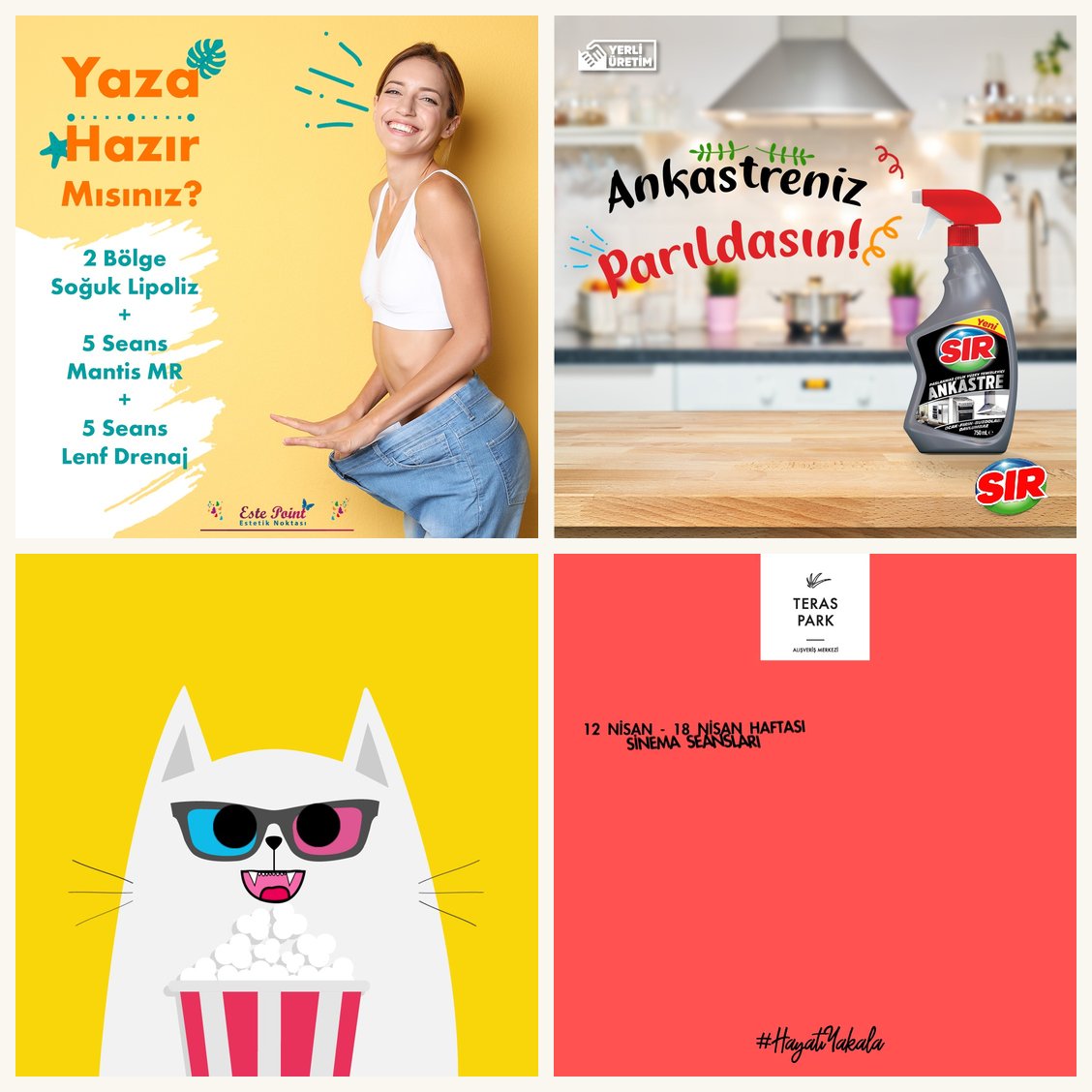Hoops Agency — Multi-Brand Social Media — mobile app design by Nuray Betül Altunkaynak
