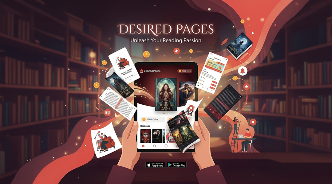 Desired Pages — Interactive Stories — mobile app design by Nuray Betül Altunkaynak