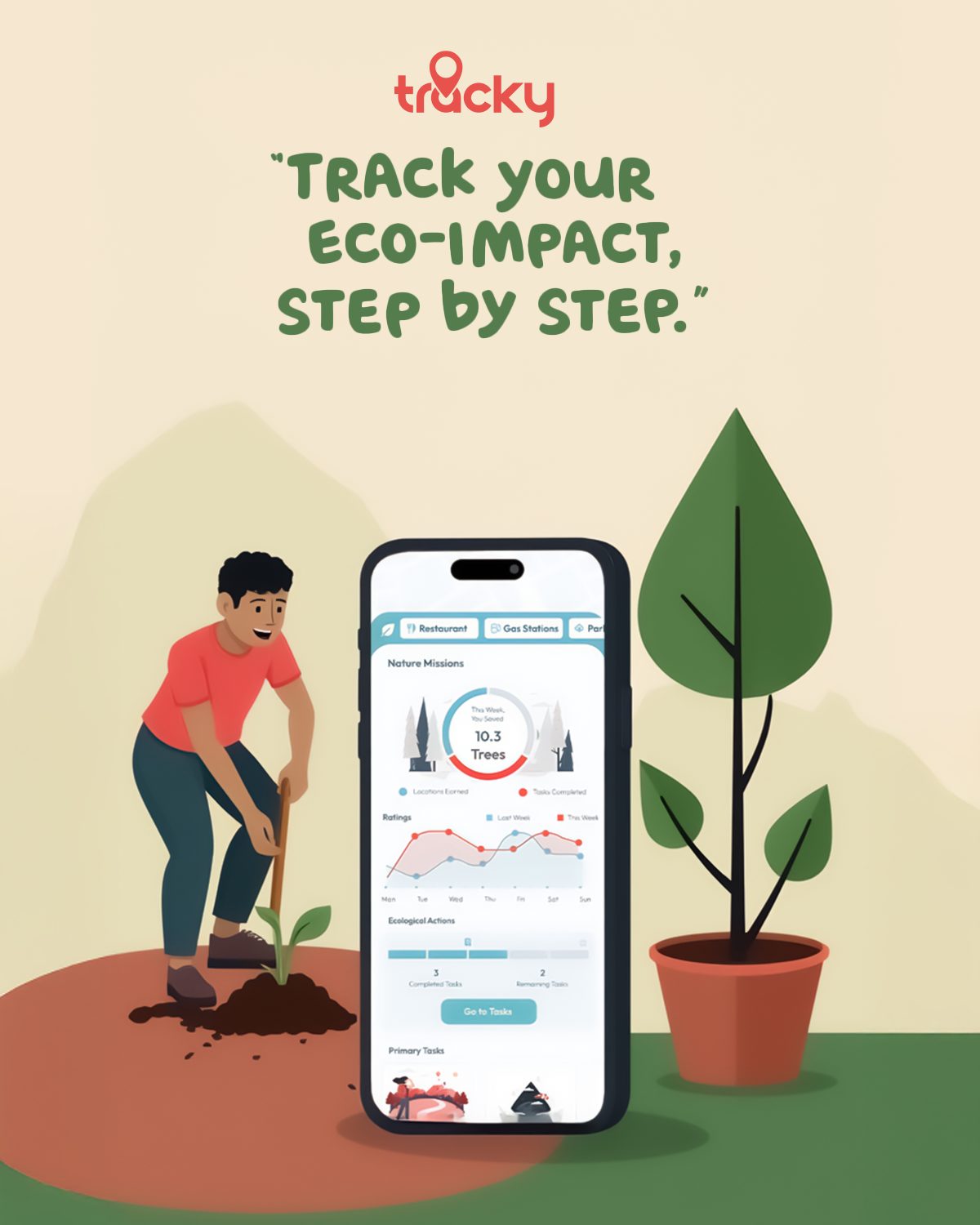 Tracky ad creative